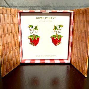 Bomb Party Market Fresh Strawberry Earrings